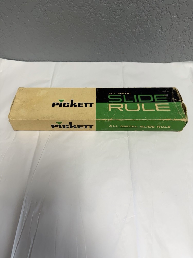 Vintage PICKETT Microline 120 Slide Rule, Case *Read Description*