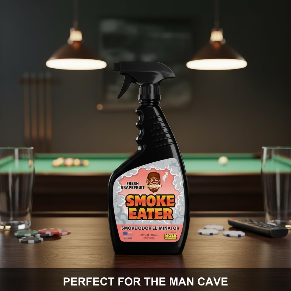 Smoke Eater Odor Eliminator Spray, Fresh Grapefruit, 22 oz — Breaks Down S