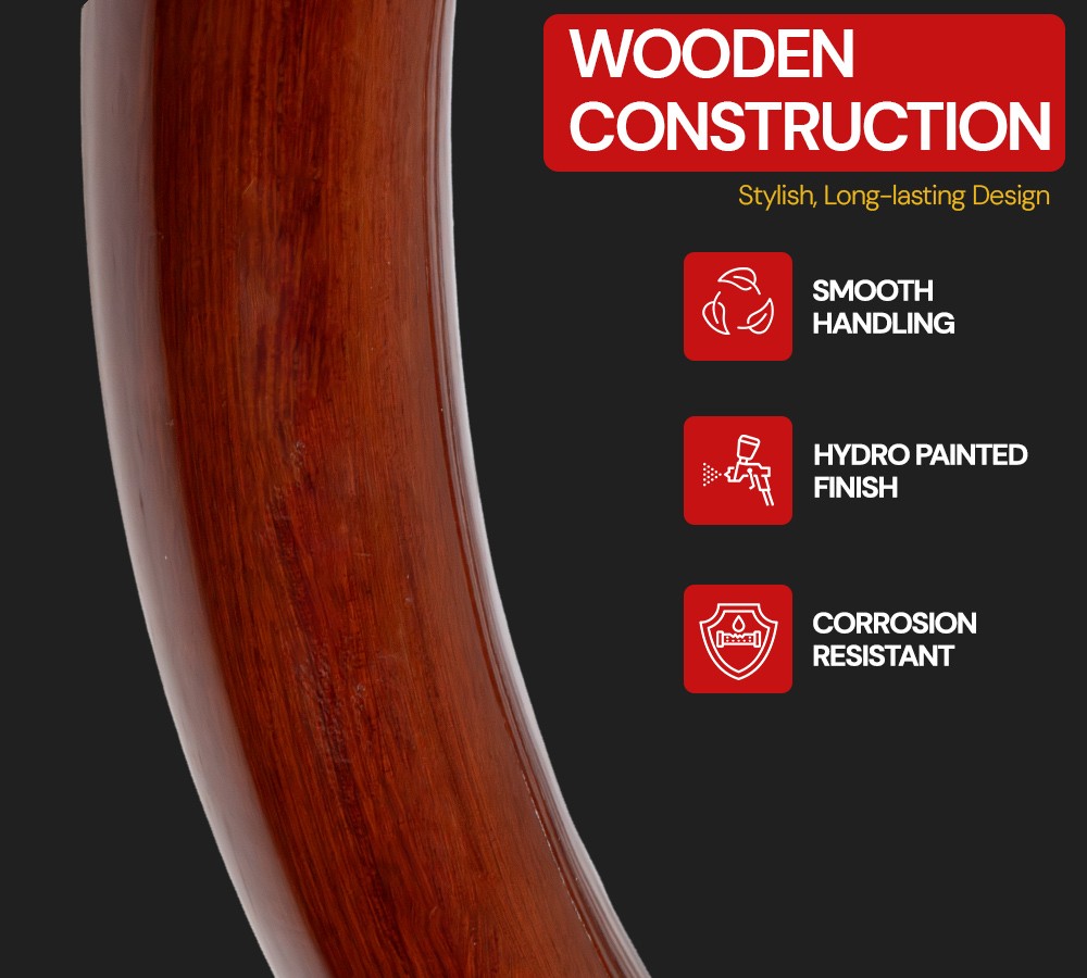 18"Wood 3-Spoke Fire Pattern Steering Wheel Kit w/Adapter Hub for Freightliner