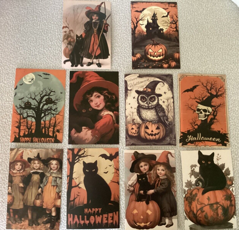 Retro Halloween Card Toppers