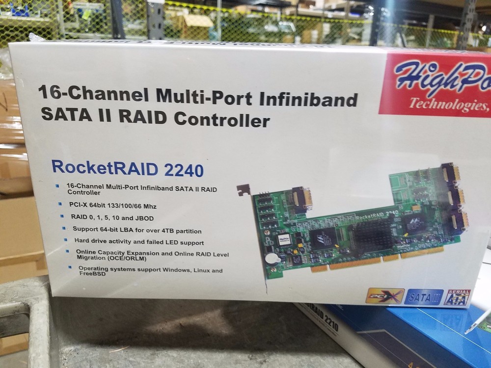 HighPoint RocketRAID 2240 16-Channel PCI-X Infiniband SATA II RAID Controller