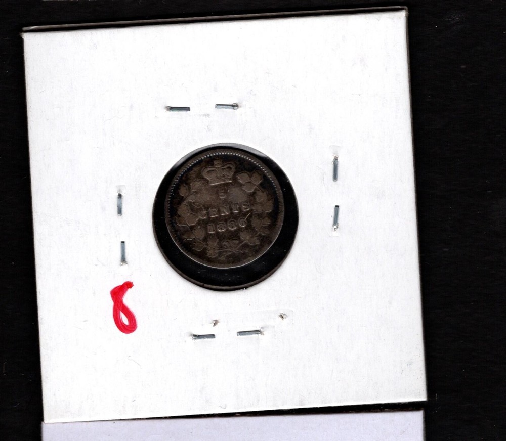 1886 Canada- Victoria Five Cents