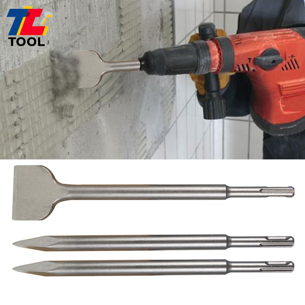 6-Pcs Concrete Drill Bit Set Rotary Hammer Bits Chisel With Point Chisel
