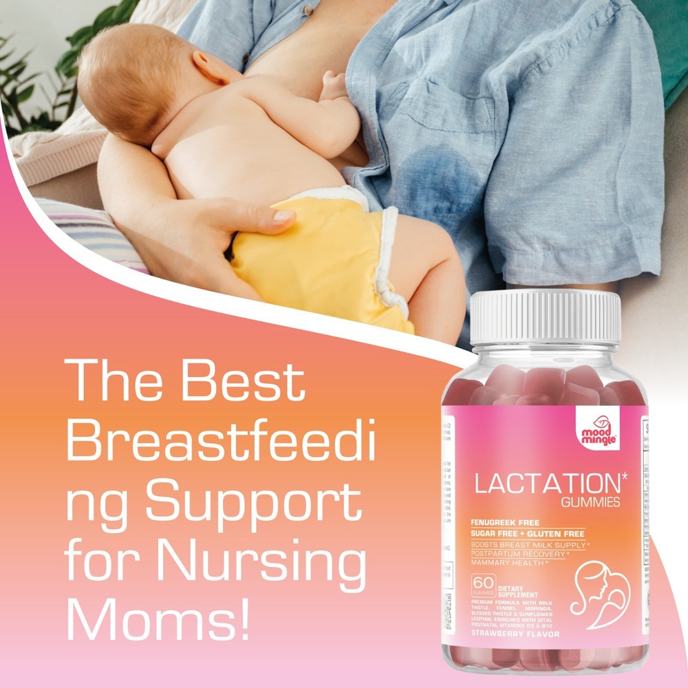 Mood Mingle Lactation and Postpartum Support Gummies