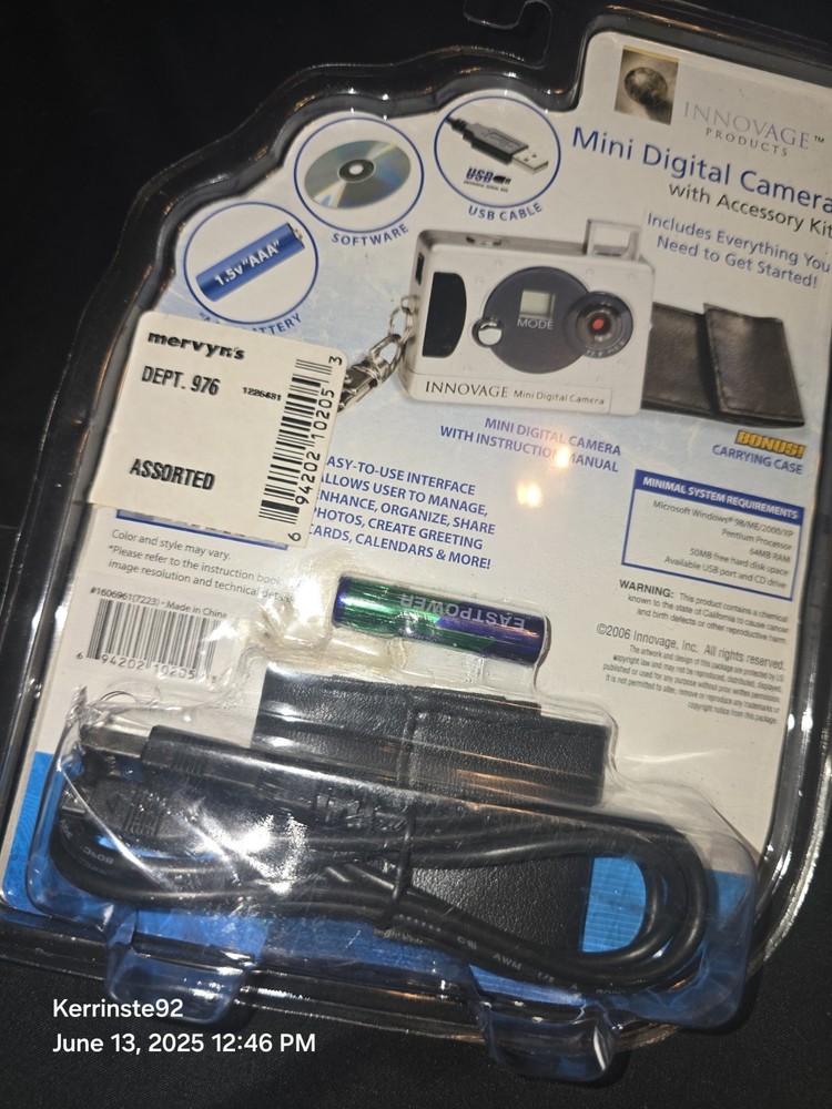 Innovage Mini USB Digital Camera Still Video Web 3-in-1 Camera & Accessory Kit