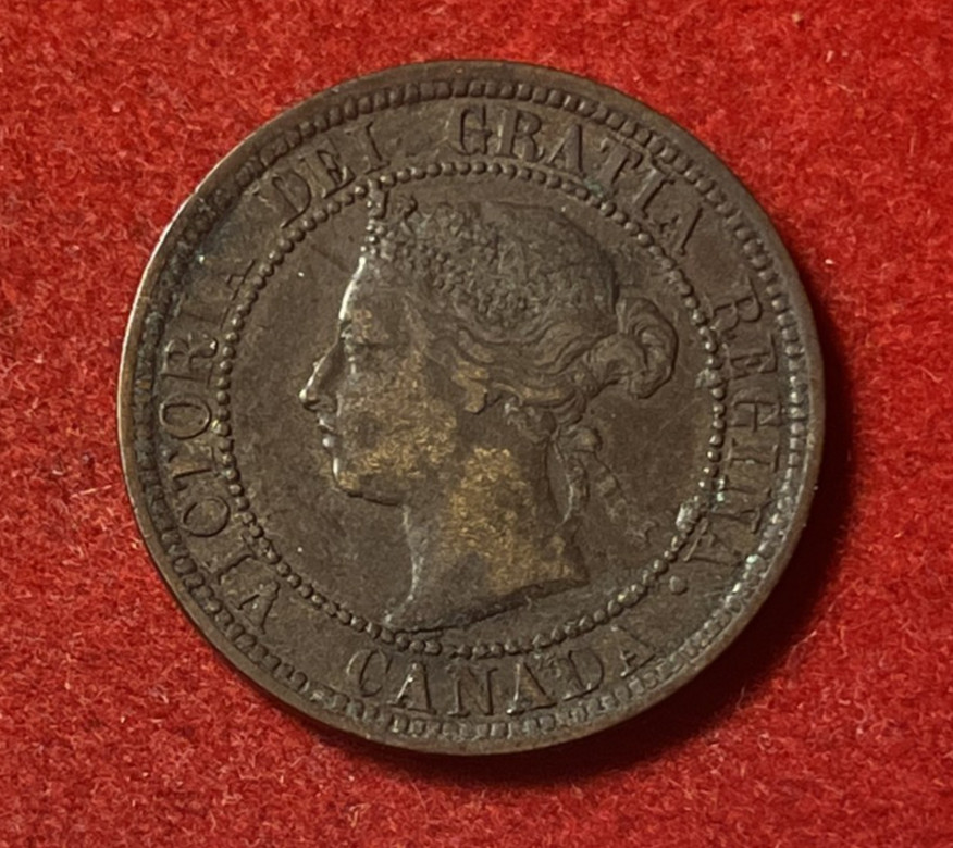 Canada Cent 1887 Bronze Coin KM#7 T9976