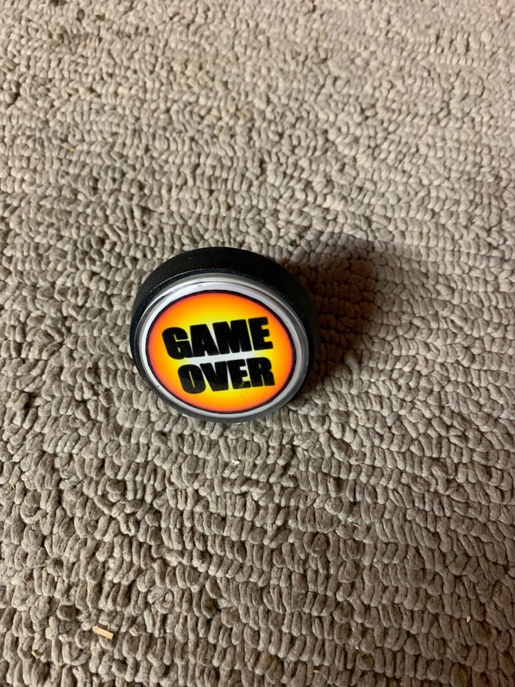 working RAPTOR CAPTOR Game over 2'' round Button arcade game part if1
