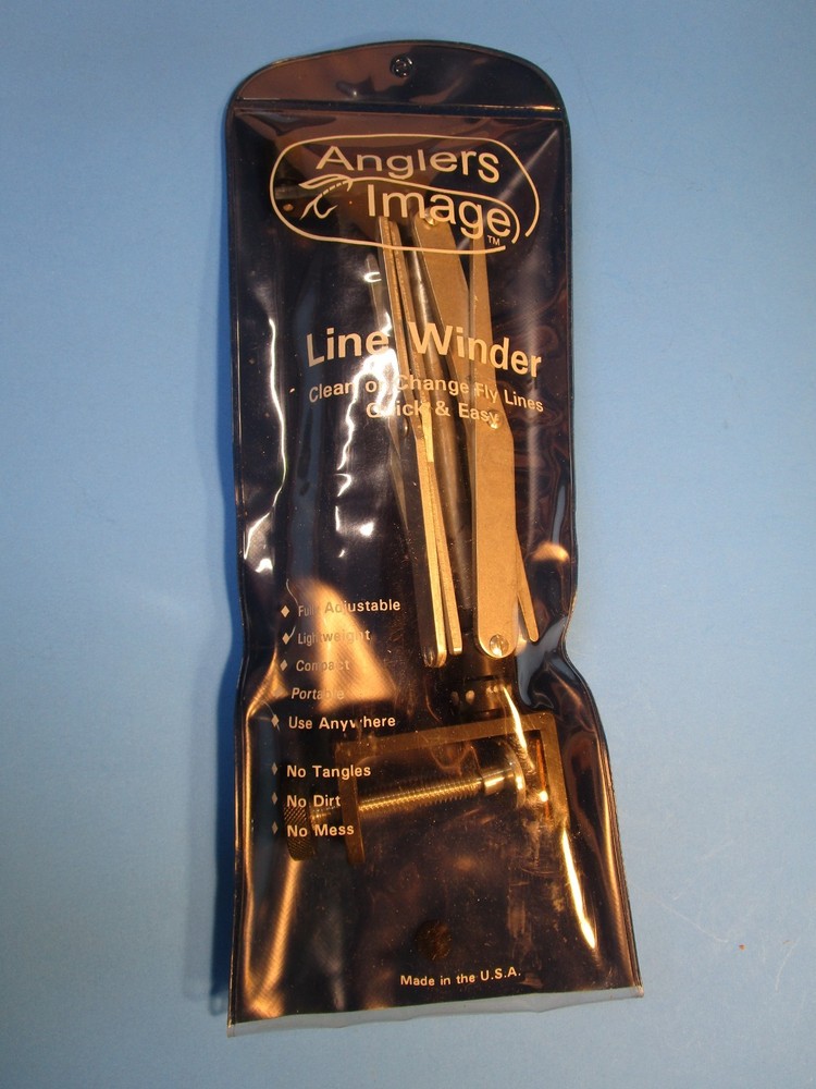 FLY LINE WINDER, ANGLERS IMAGE, ADJUSTABLE DIAMETER COILING