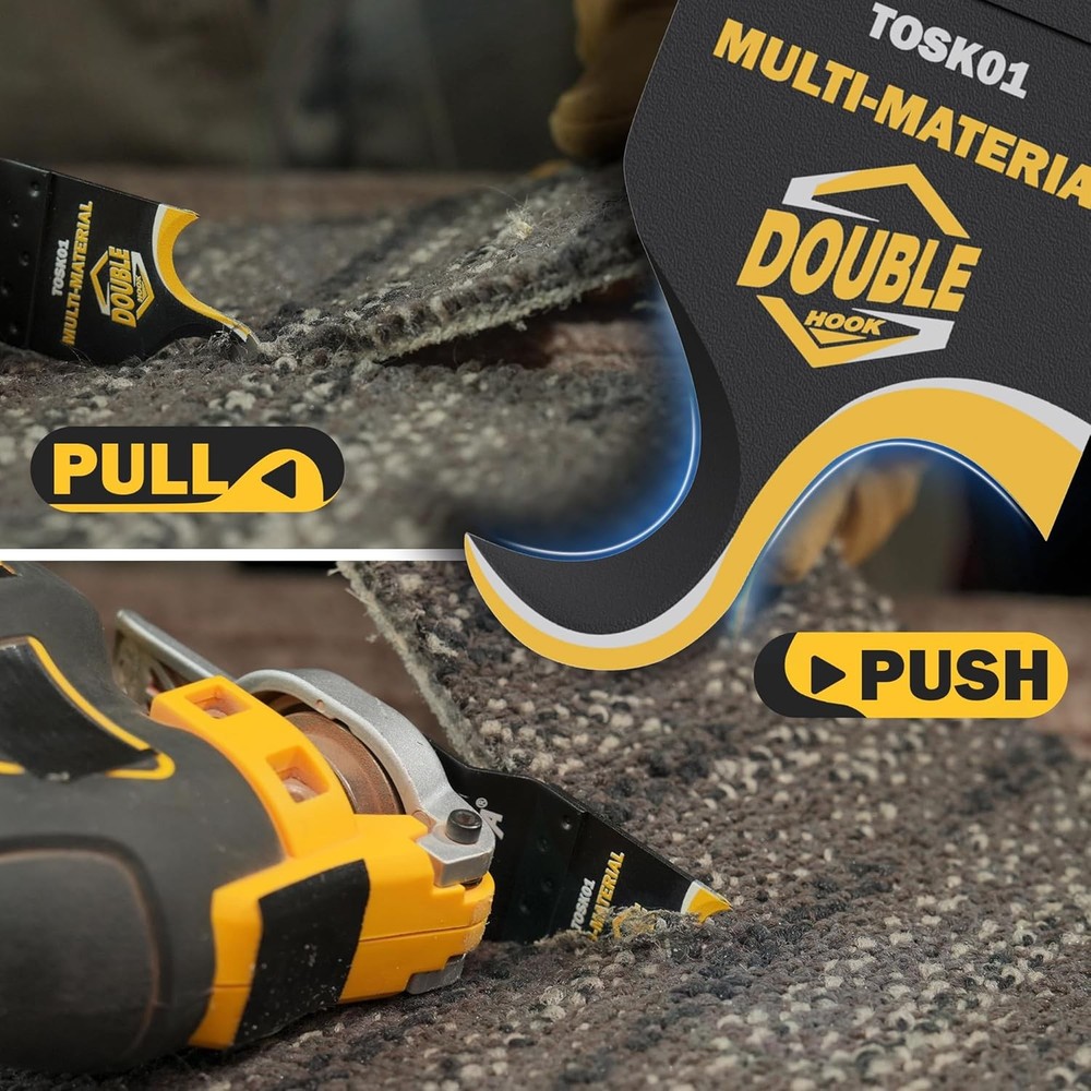 Oscillating Multi Tool Hook Knife Blade, 5 PCS Multitool Saw Blades