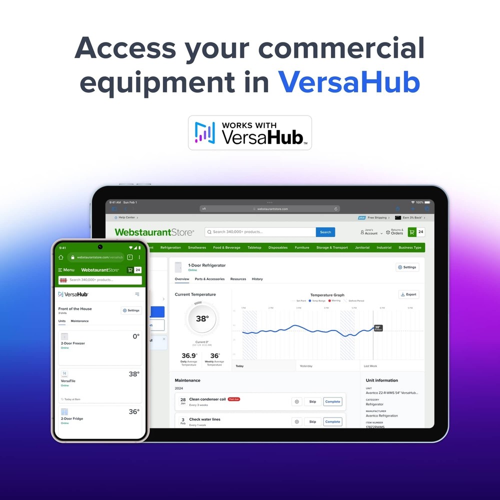 60" VersaHub WiFi-Enabled Front Breathing Undercounter Refrigerator