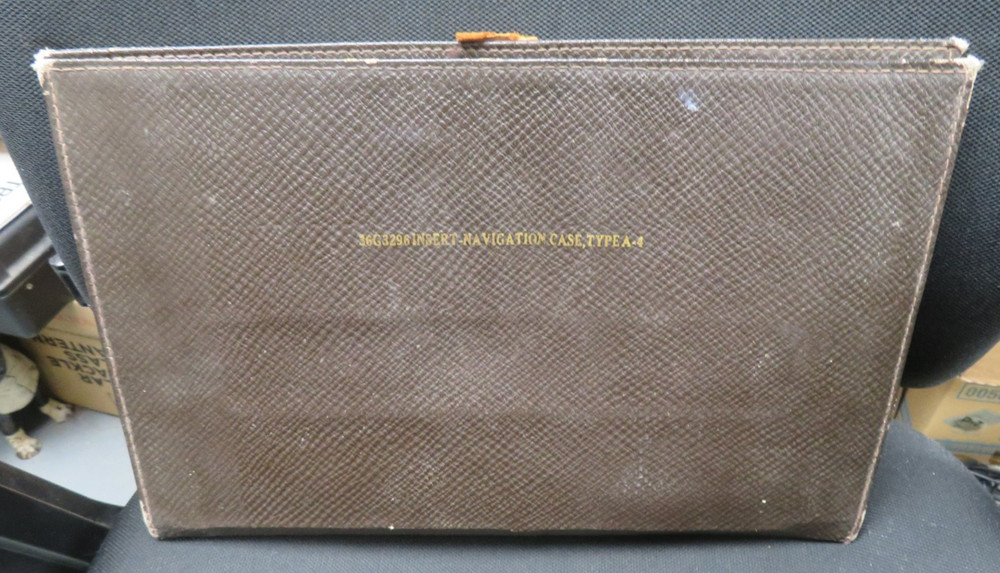 Vintage WW2 Navigation Case Insert 36G3296 Type A-4 Leather Folder Pilot Aviator