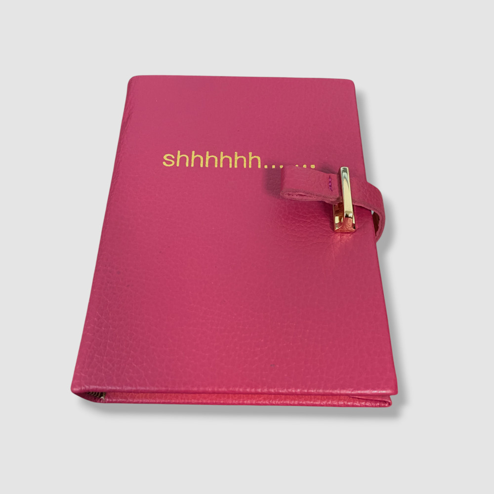 Graphic Image x Bergdorf Goodman Pink Leather Diary