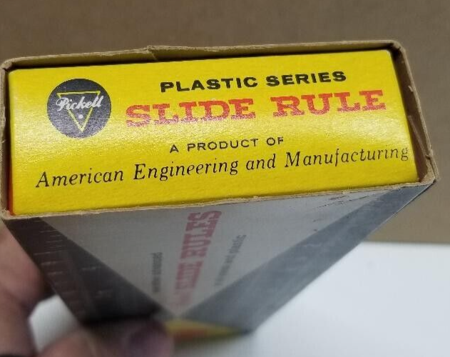 PICKETT SLIDE RULE ORIGINAL BOX (BOX ONLY) GREAT CONDITION