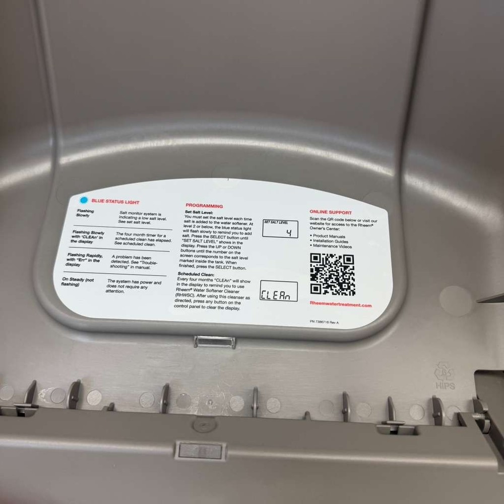 Water Softener Outer Door & Cover For Rheem RHS32, Replacement