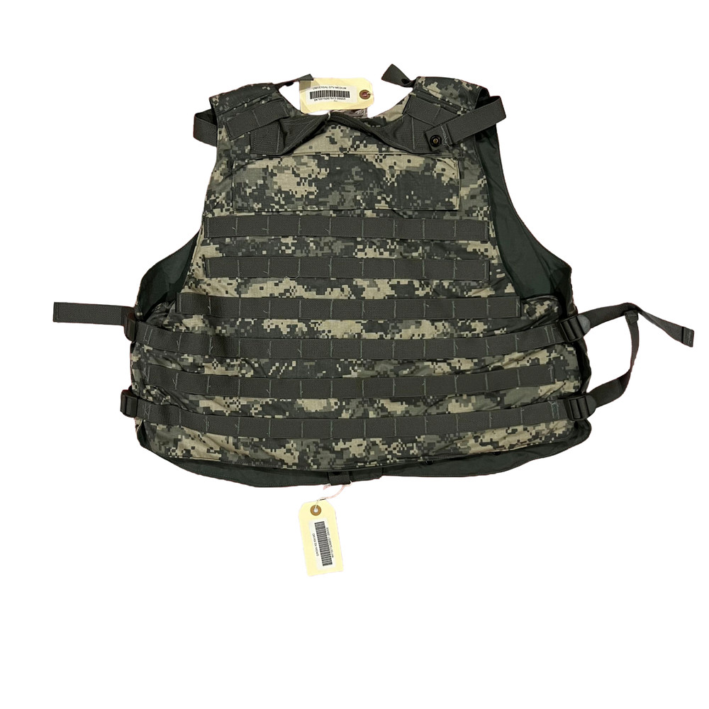 ACU protector Base Protective Vest Plate Carrier w/ Soft Armor Inserts Medium
