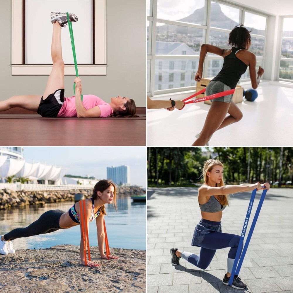 Resistance Bands, Pull Up Workout for Exercise, Thick Heavy Band Set with Door