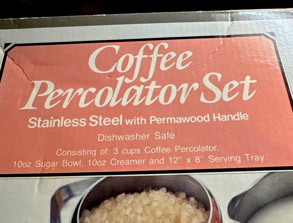 Coffee Percolator 4 Piece Set
