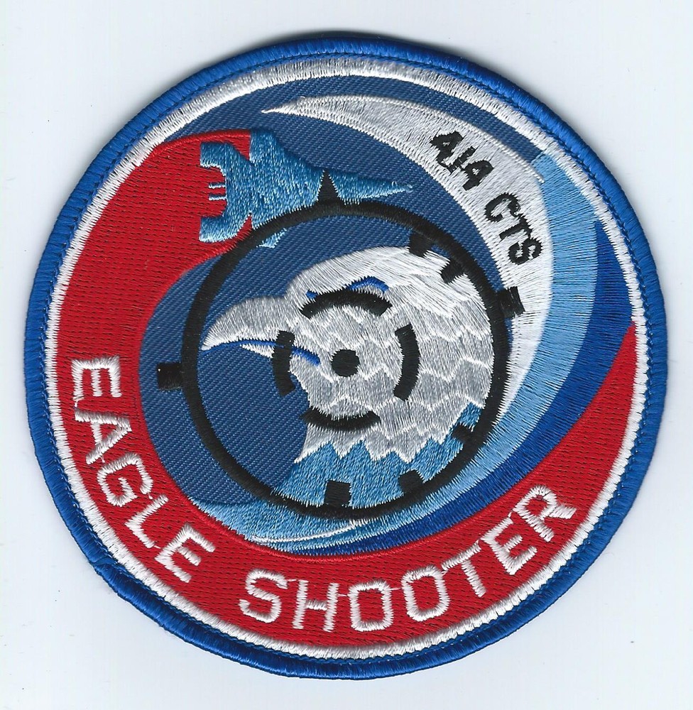 90s 414th COMBAT TRAINING SQUADRON F-15 EAGLE SHOOTER patch