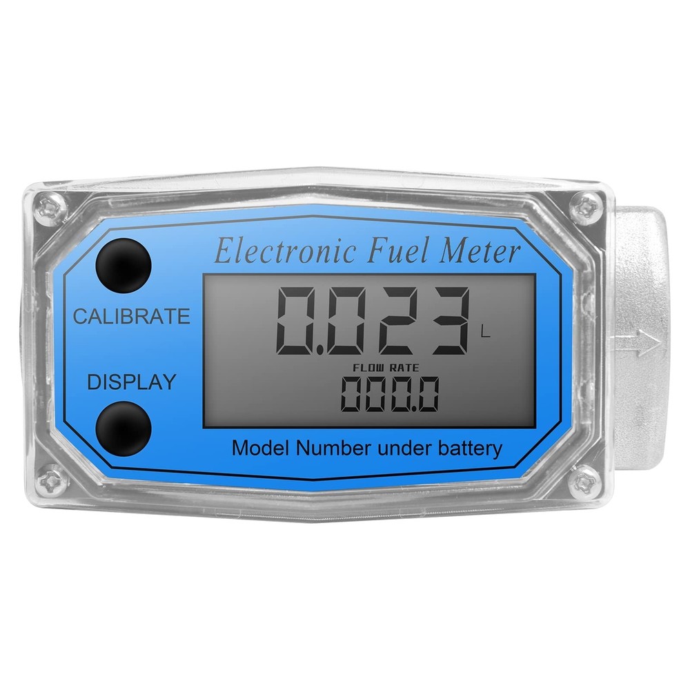 YFIXTOOL 2" Digital Turbine Flow Meter, LCD Display Flowmeter, 2inch