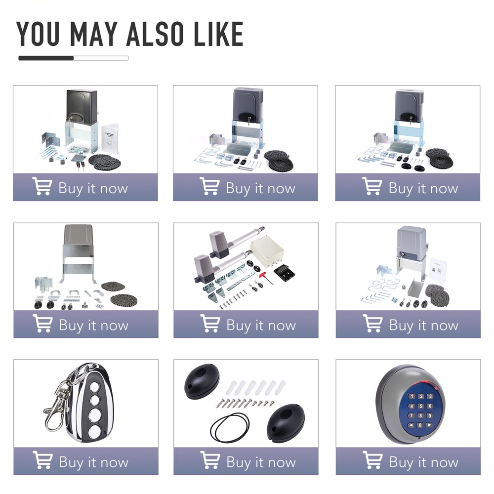 CO-Z Remote Control w 100 ft. Range for Smart Sliding Gate Opener