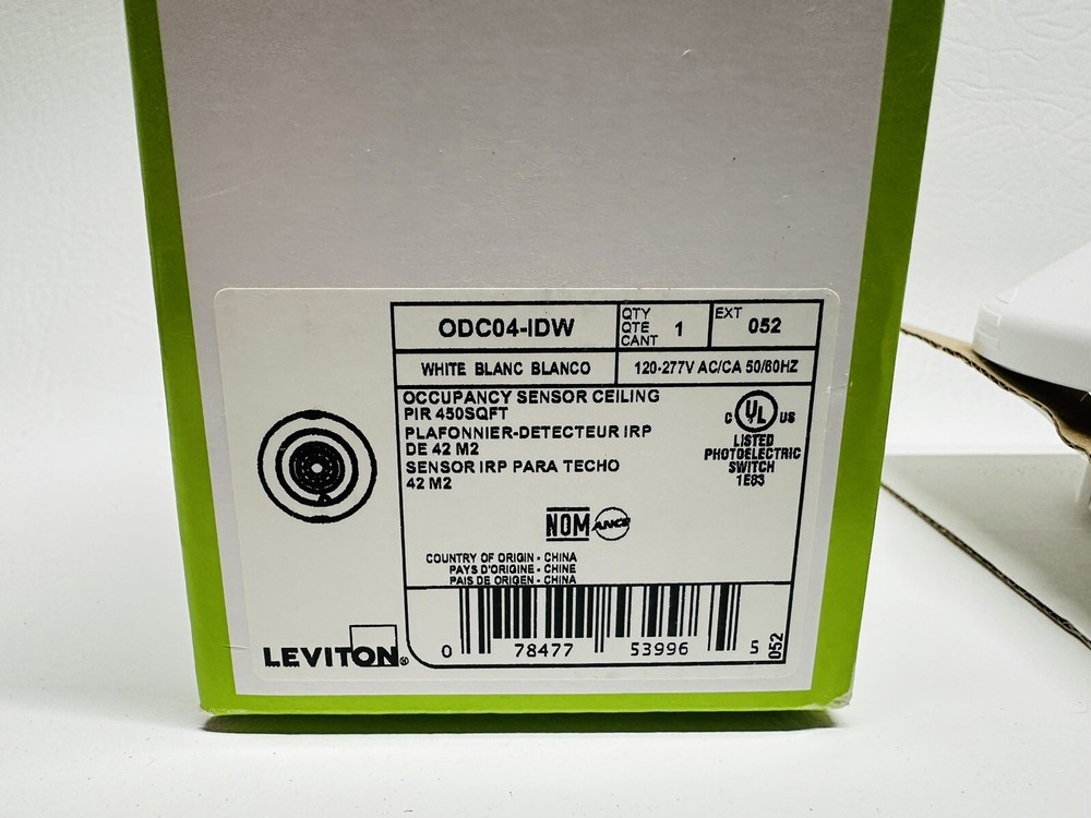 NEW Leviton ODC04-IDW Occupancy Sensor