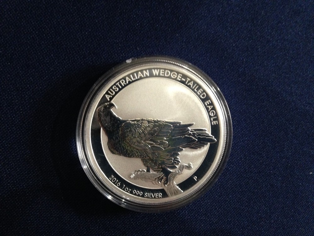2016 Australian $1 Silver Wedge-Tailed Eagle Gem Proof-like BU One Ounce  E6078
