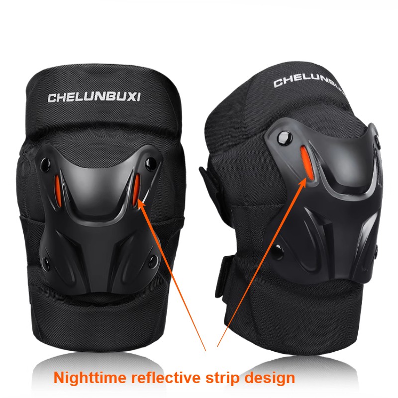 Motorcycle Knee Pads & Elbow Guards Windproof Protective Gear for Riding