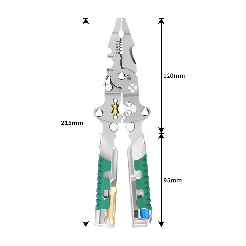 DIY Portable Multi-Functional Fold Wire Stripper Scissor w/ Electrical Test US