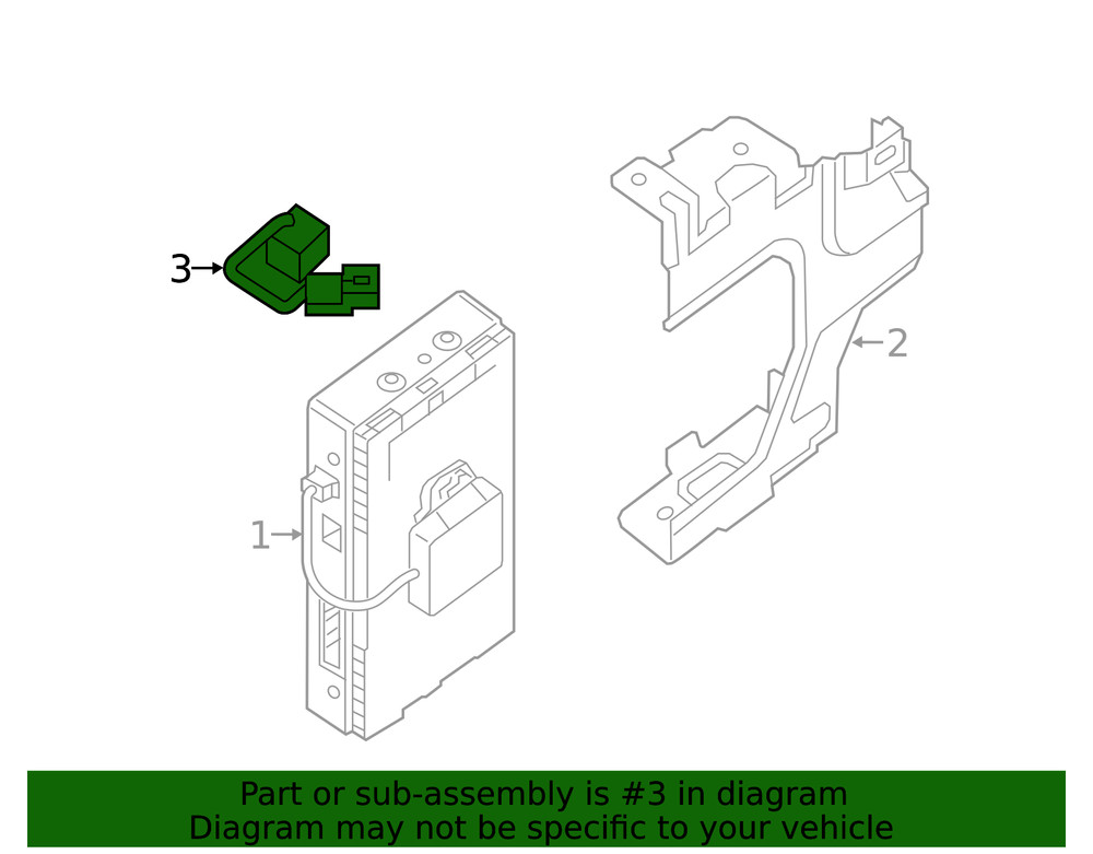 Genuine Nissan Navigation Microphone 28336-1VW0B