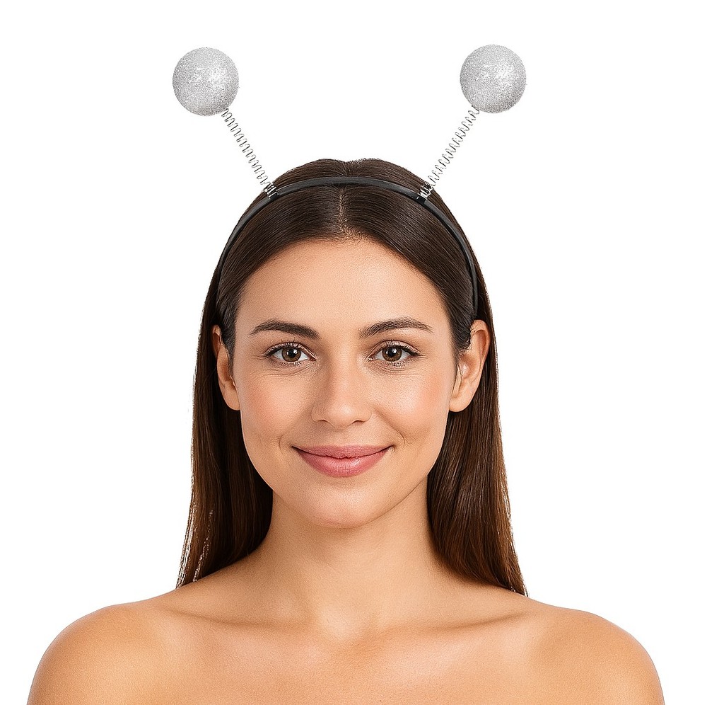 Silver Bopper Headband Costume Accessory