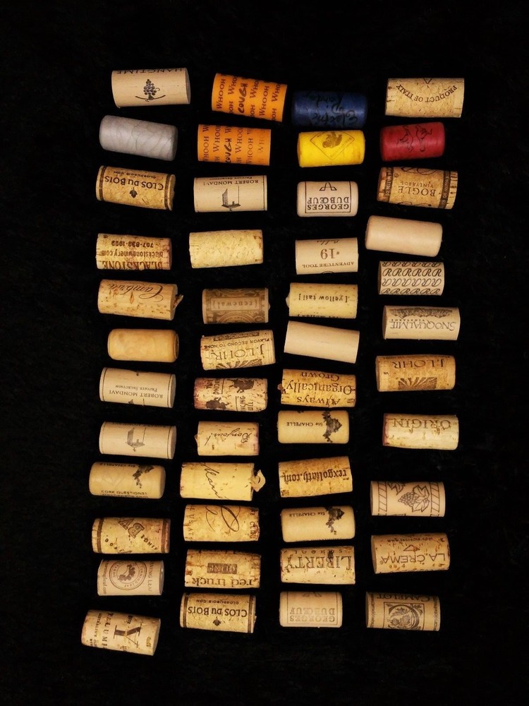 Assorted Used Wine Corks Lot of 92 Pieces