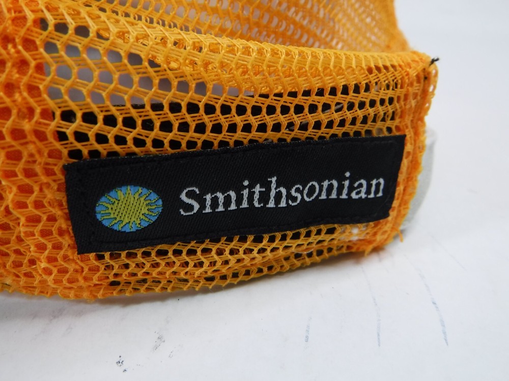Smithsonian "Save The Bees" Orange / Tan Adjustable Back Strap Cap Hat Bioworld