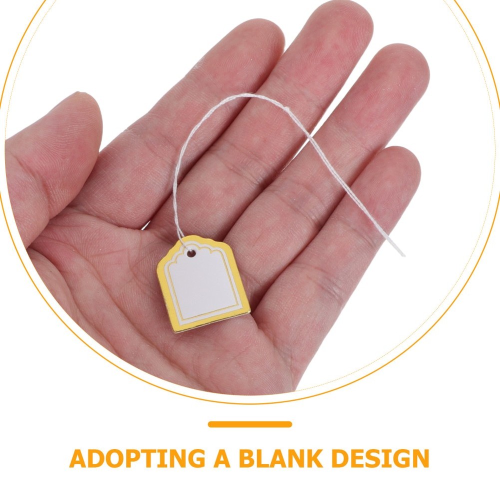 500 PCS Sector Price Tag Stocking Tags Present with String Merchandise