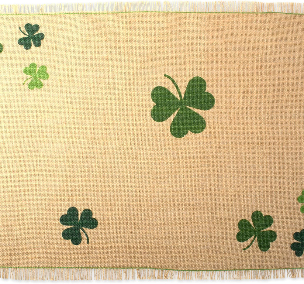St. Patrick'S Day Collection Tabletop, Table Runner, 14X74, Shamrock