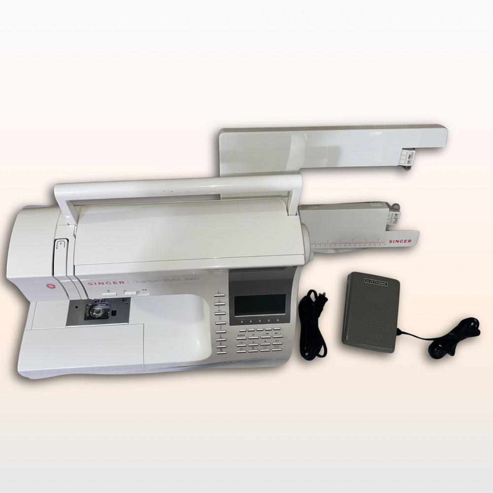 SINGER® Quantum Stylist 9960 Sewing Machine with Extension Table & BUNDLE