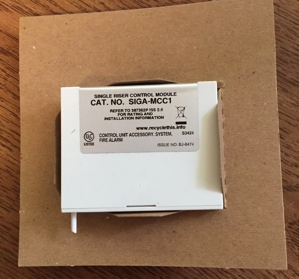 EST EDWARDS SIGA-MCC1 SINGLE INPUT SIGNAL MODULE FIRE ALARM MODULE
