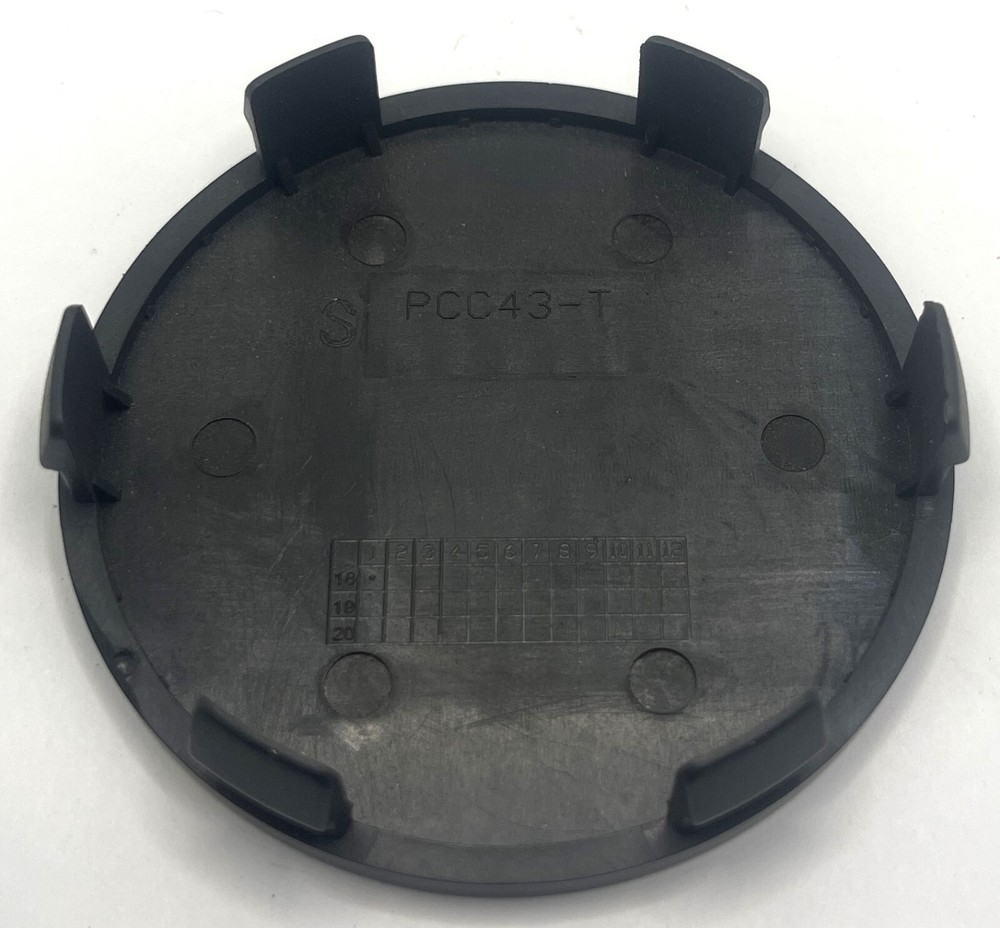 pcc43-t TSW Black Wheel Center Cap