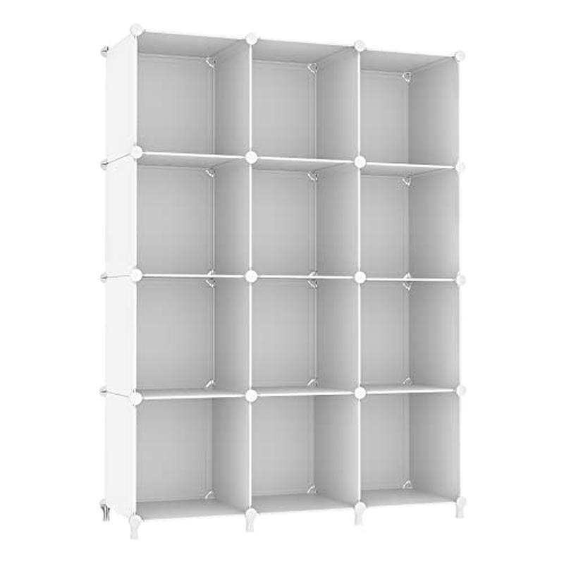 12 Cube Storage Organizer DIY Plastic Shelves Sturdy Multi-purpose Stackable New