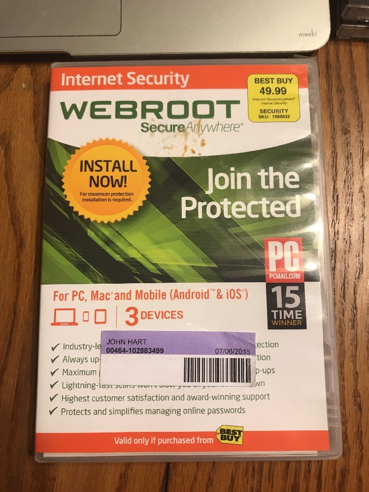 Webroot SecureAnywhere Internet Security For PC/MAC/Mobile Ships N 24h