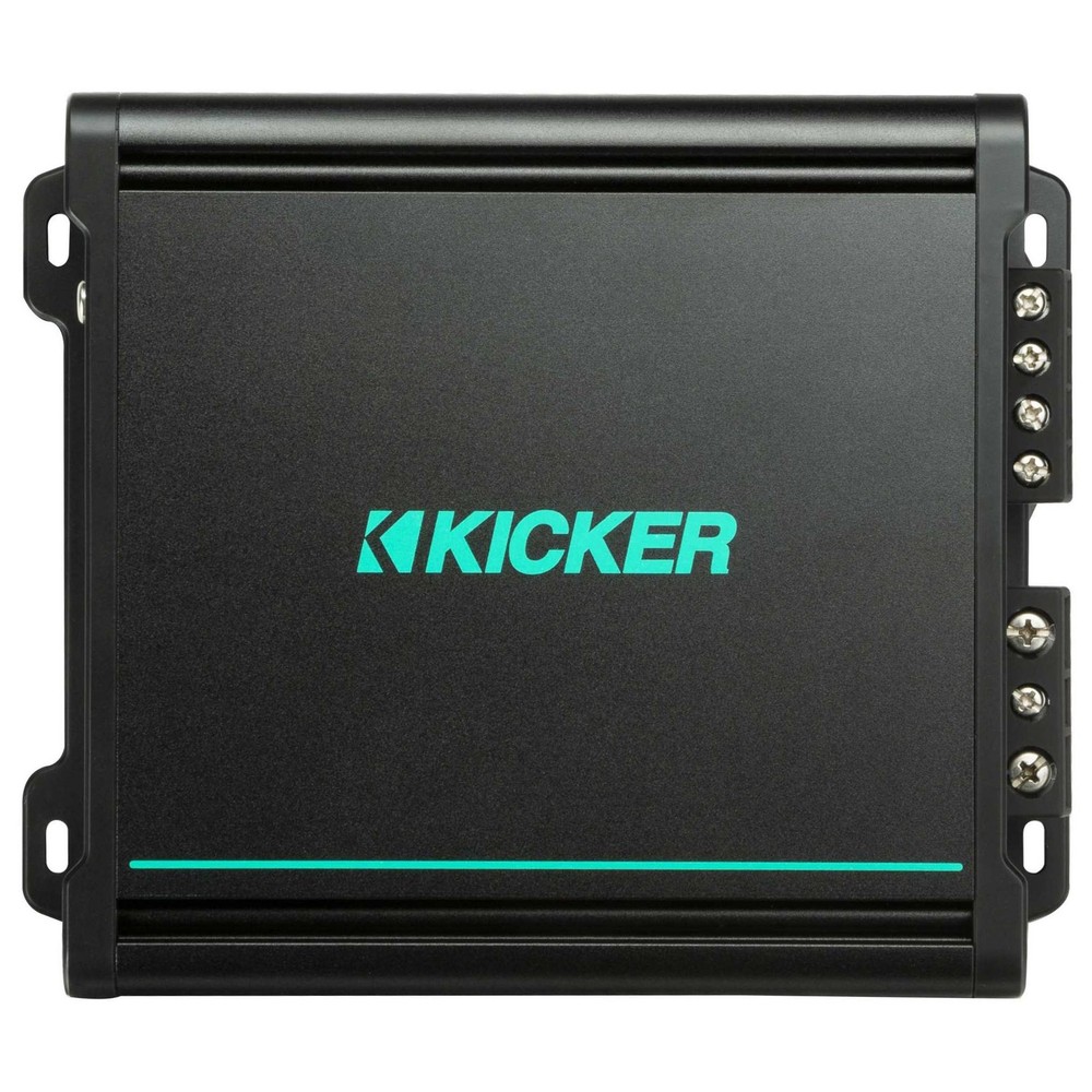 Kicker Premium Marine 6.5" Speaker and Amplifier bundle Includes LED Remote (...