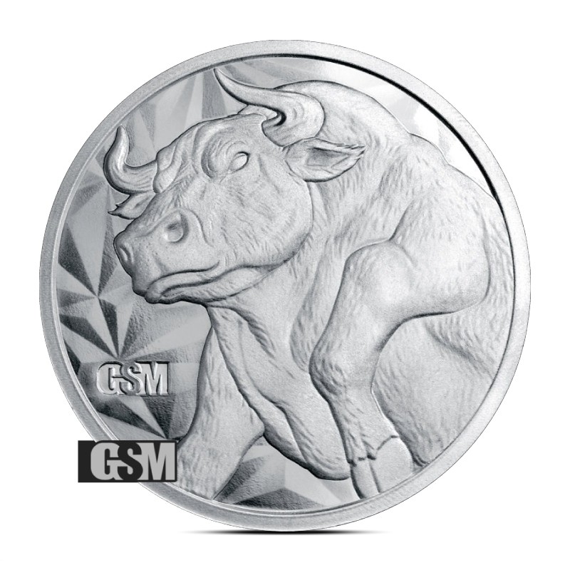 2 oz Bull and Bear Silver Round (GSM)