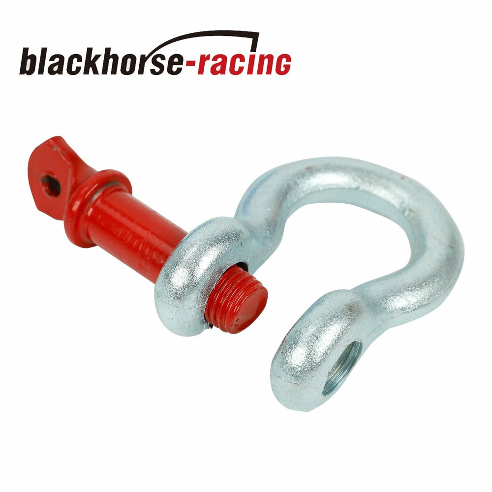 2" 20Ft Heavy Duty Tow Strap 20000 LB Capacity +D-Ring Hook