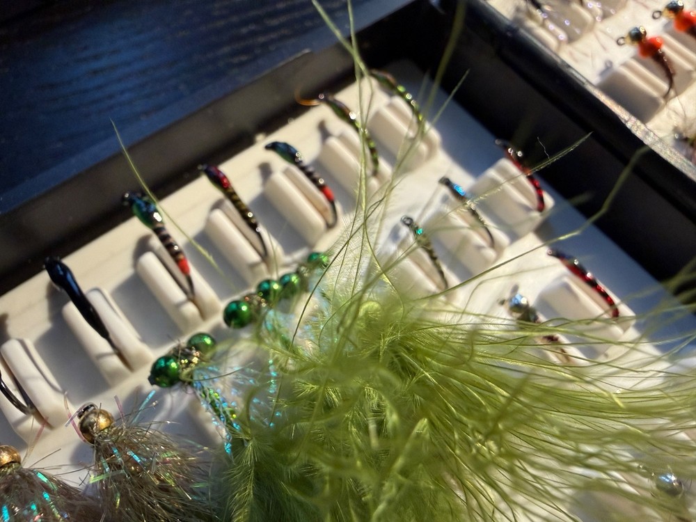 Fly fishing box (fox box) with 100 flies