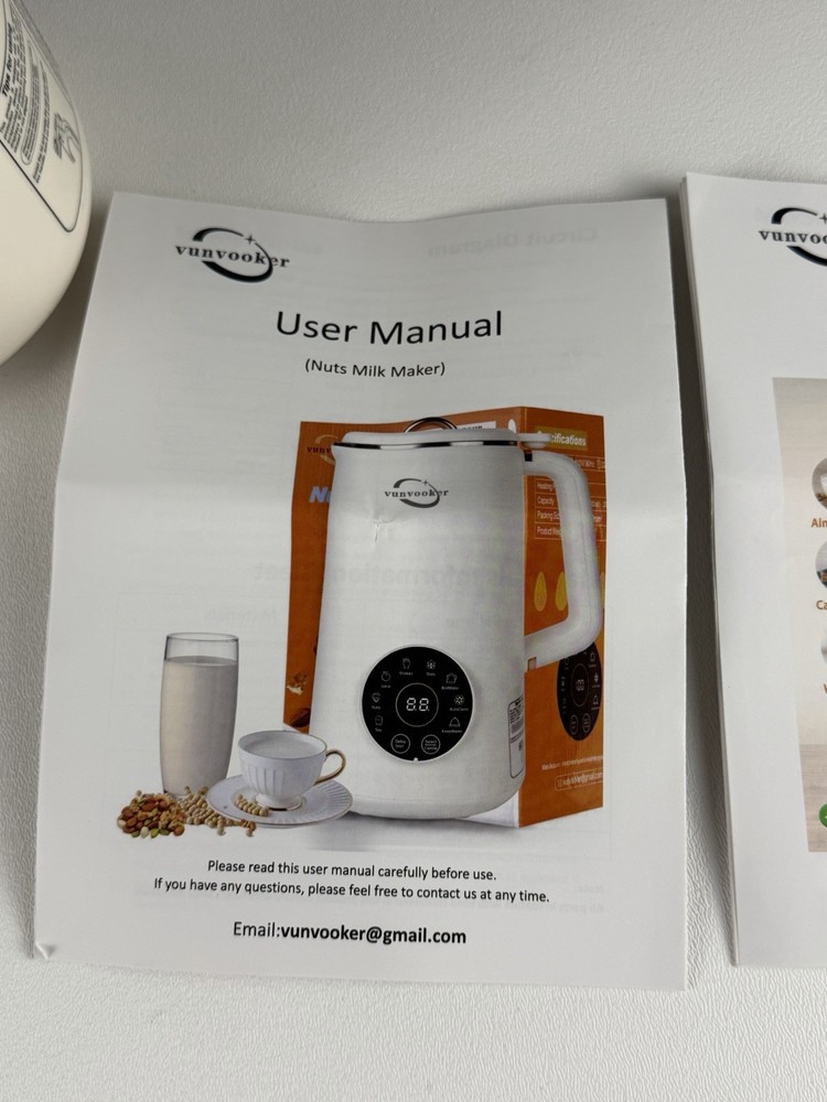 Vunvooker Nut Milk Maker Machine 34 oz 1000ml