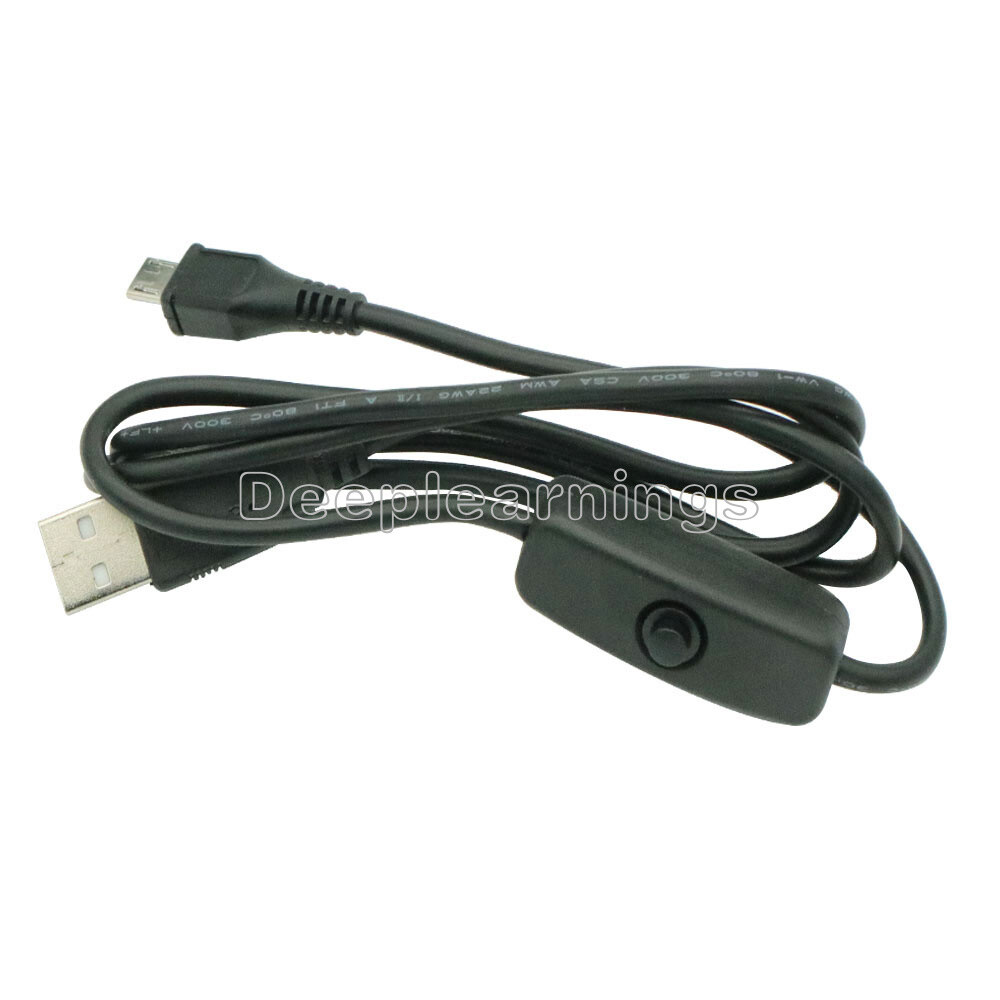 Micro USB Power Supply Charging Cable With ON/OFF Switch For Raspberry Pi