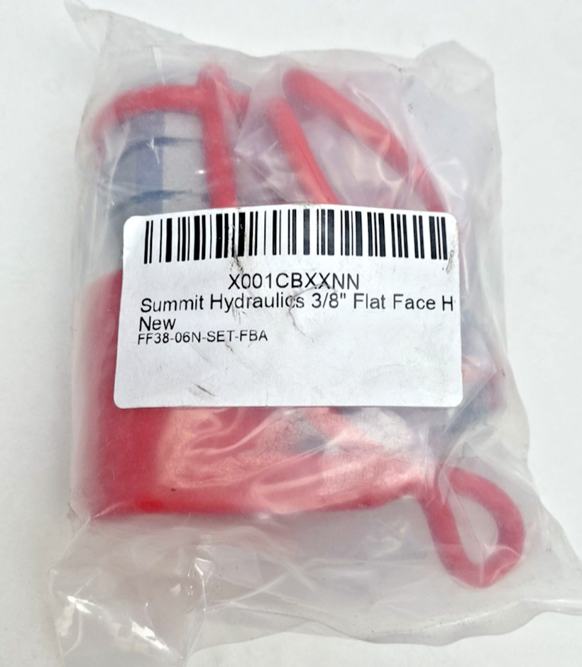 Pack Of 2, Summit Hydraulics 3/8" Flat Face Quick Connect Coupler Set FF38-06N