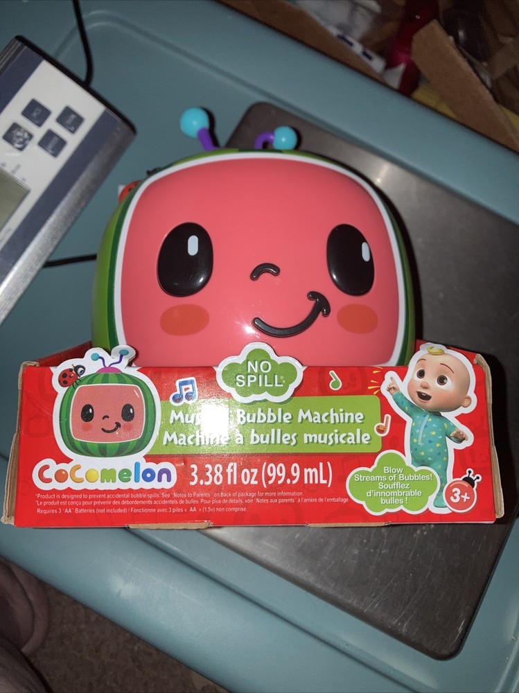 CoComelon NO Spill Musical Bubble Machine Bubble Toy