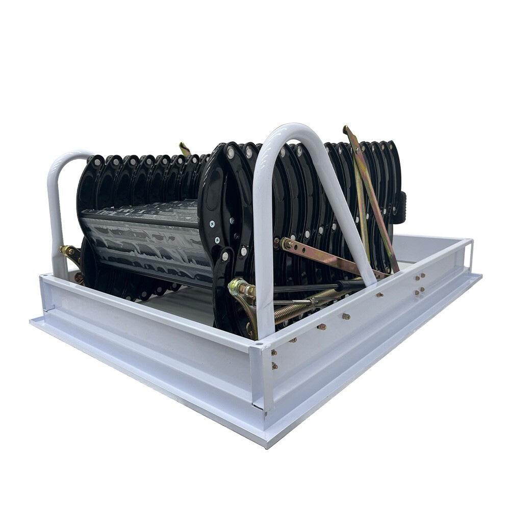 PreAsion Hidden Telescopic Folding Attic Pull Down Ceiling Ladder 10.5ft 13 Step