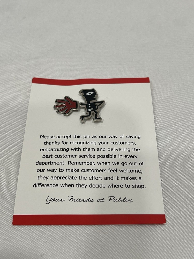 Publix pin Think Red Empathize Pin COLLECTION SELL DOWN