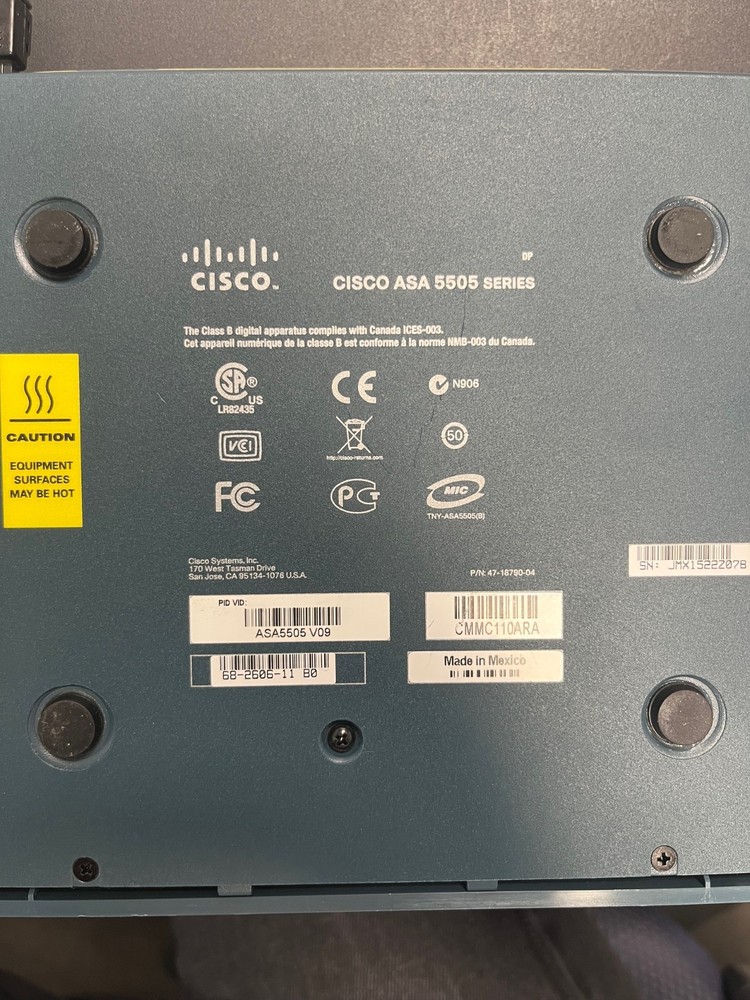 Cisco ASA 5505 Adaptive Security Appliance